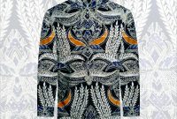 Jual  
Baju Batik Pria Lengan Panjang Warna Biru Di Kota 
Manado  Batik Bedjo 